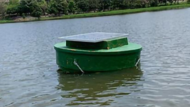 Controle de floração de algas com monitoramento espacial